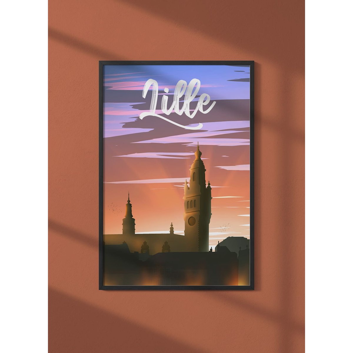 Affiche ville Lille blanc, L'AFFICHERIE