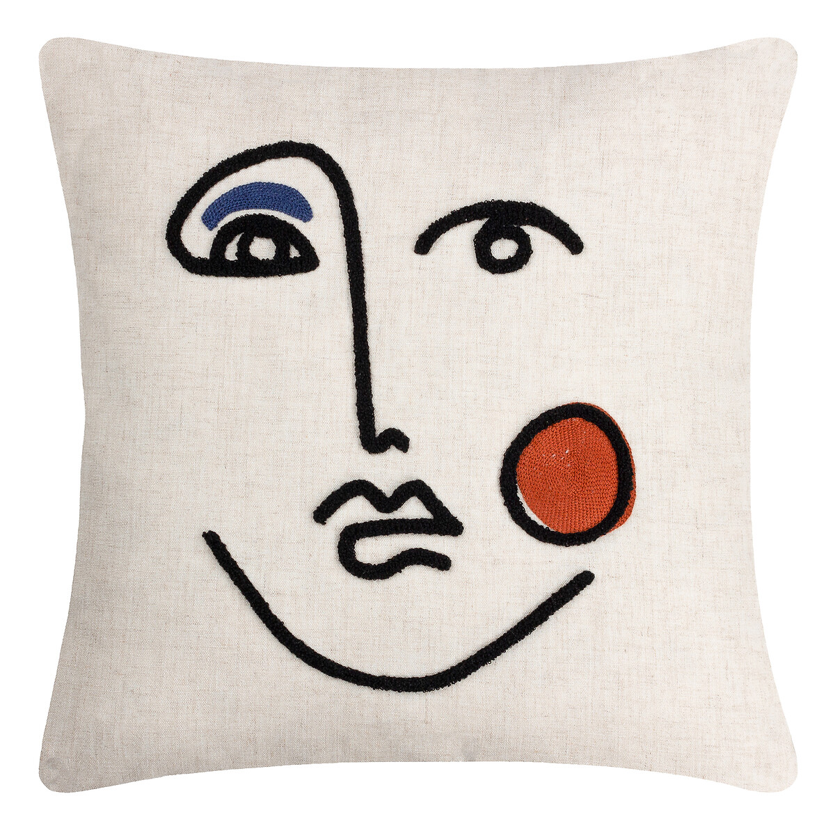 Cleo Linear Woven Filled Cushion 45x45cm ginger, FURN.