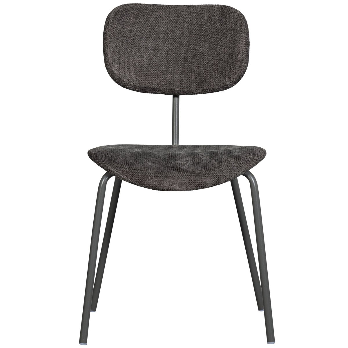 Lot de 2 chaises de table en polyester LINK marron, WOOOD