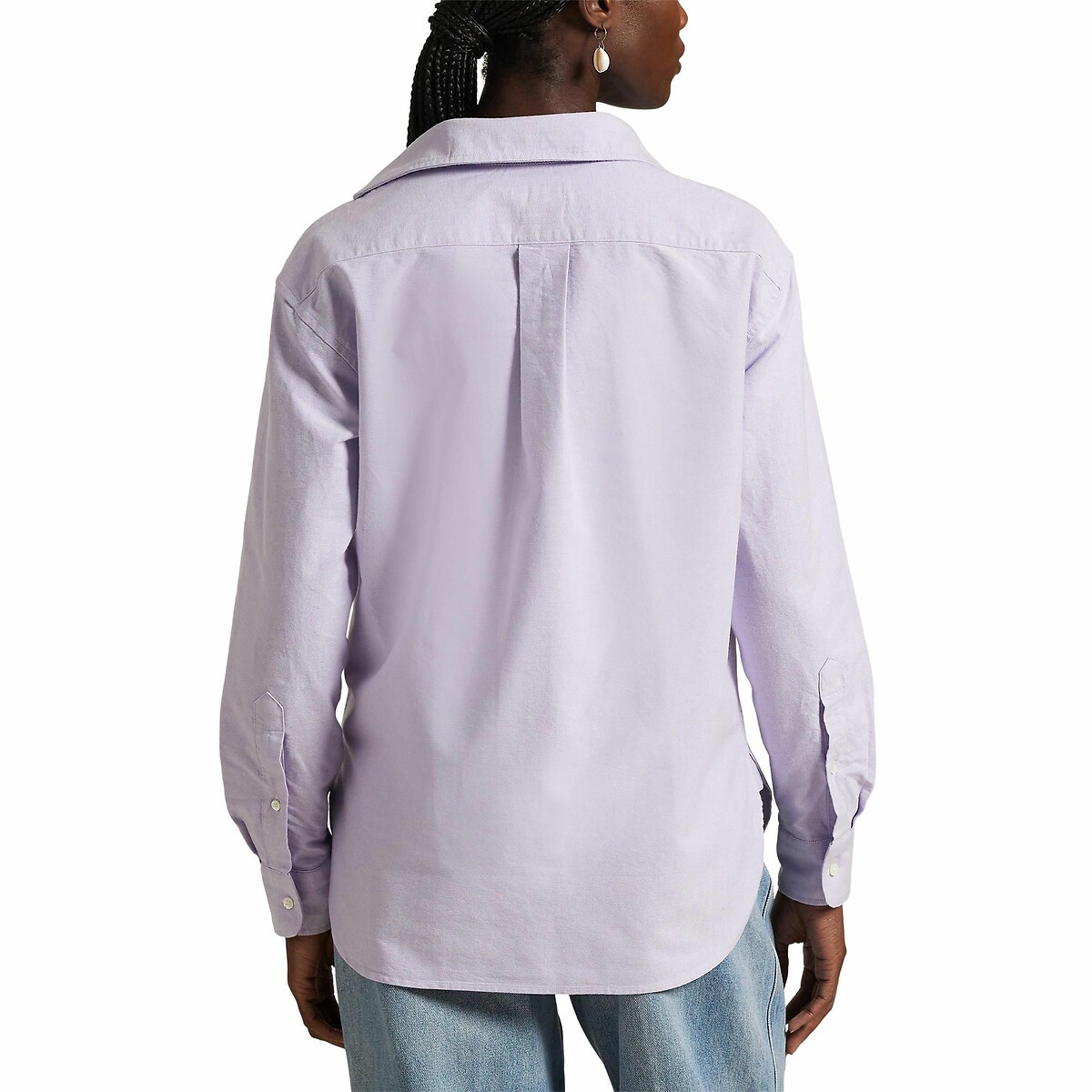 Chemise Oxford droite lavande, POLO RALPH LAUREN