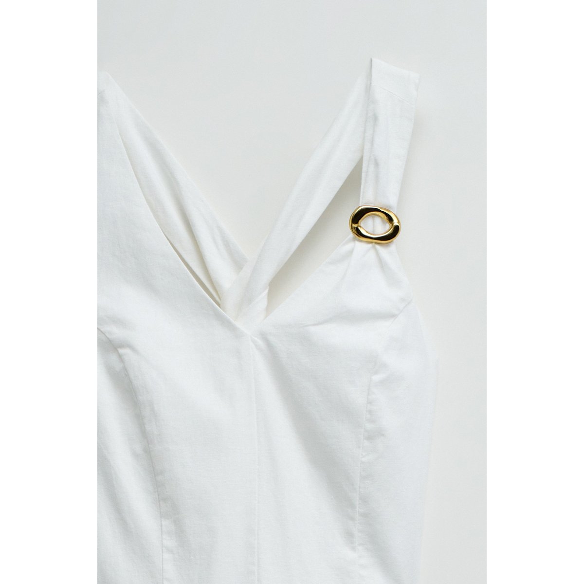 ROBE MIDI EN LIN blanc, SALSA JEANS