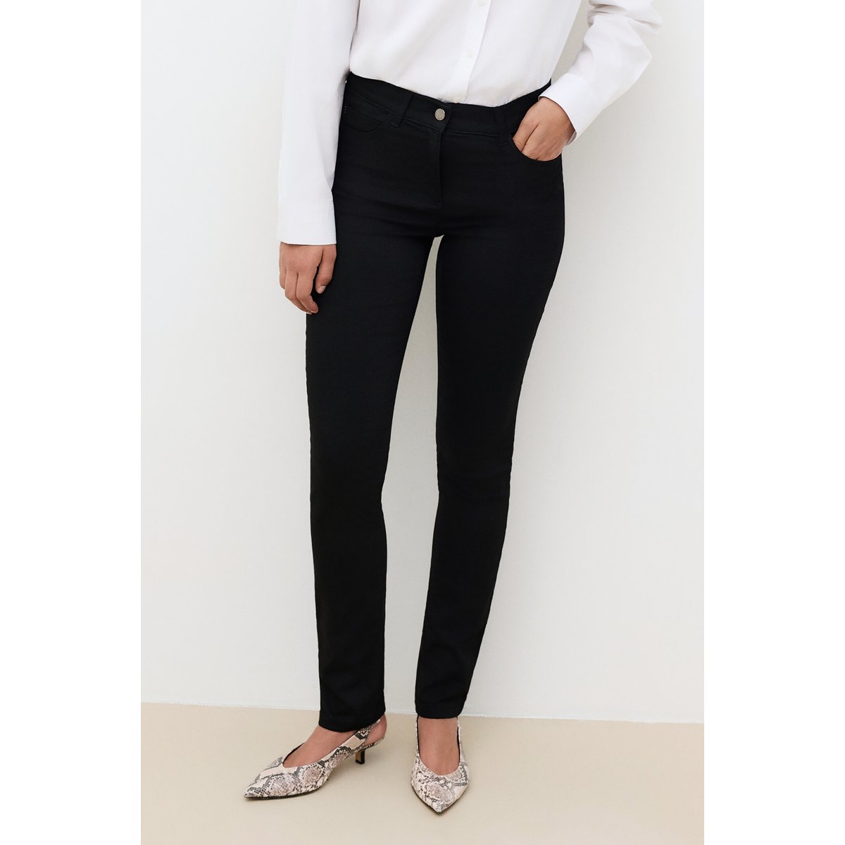 Pantalon slim moderne JOSSB noir, CAROLL