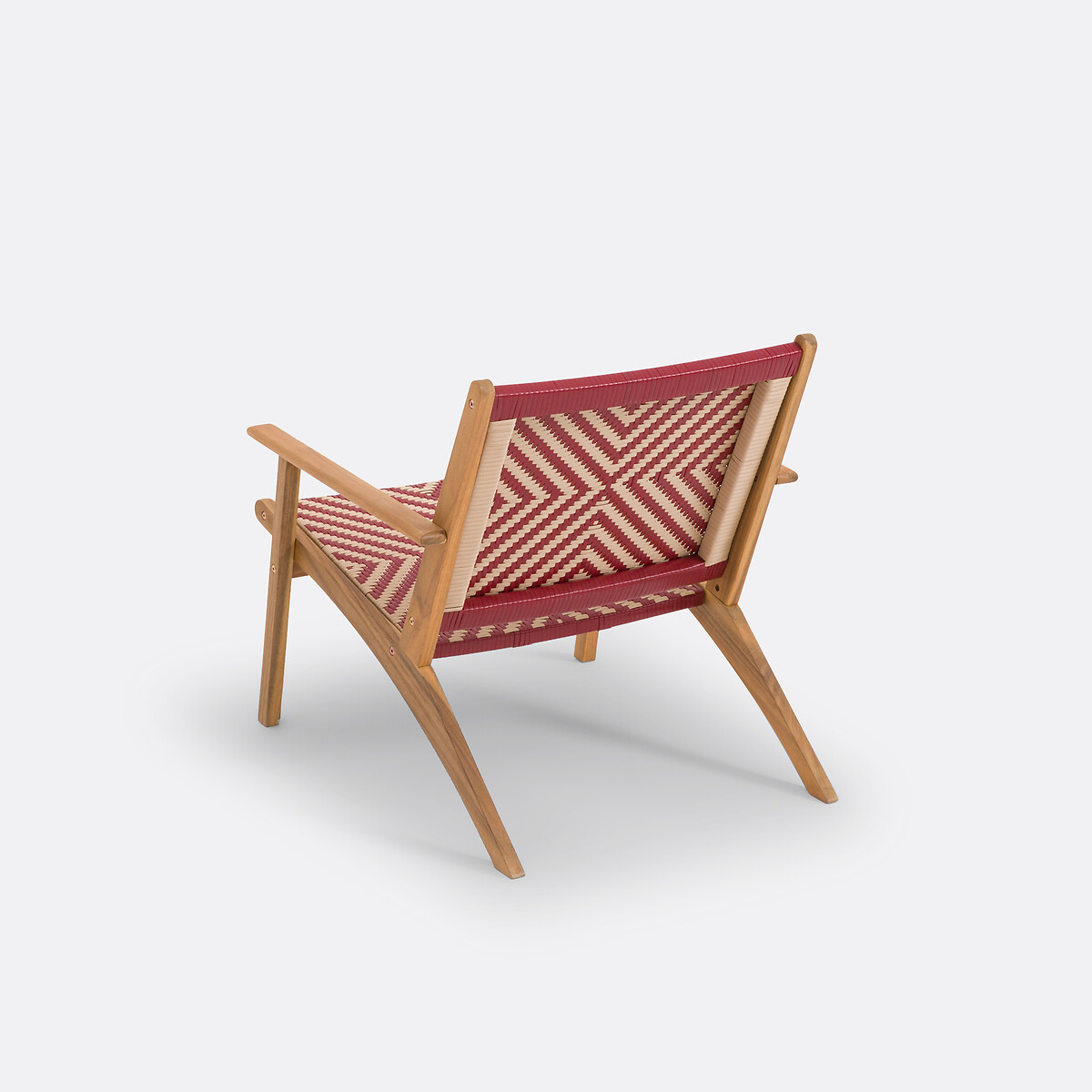 Fauteuil bas de jardin, Balia beige/rouge, LA REDOUTE INTERIEURS