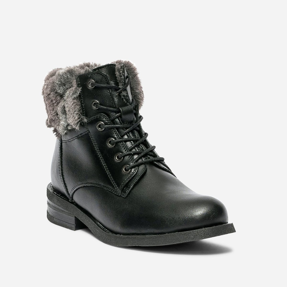 Boots en cuir SCHEVELU noir, ERAM
