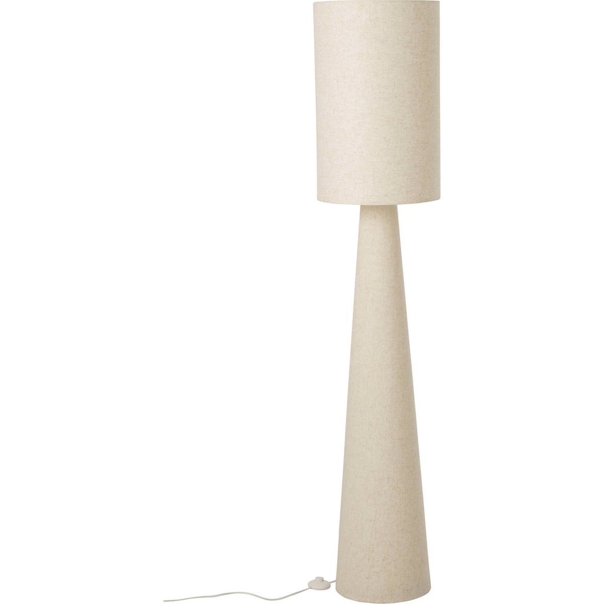 Lampadaire en tissu beige, RECOLLECTION