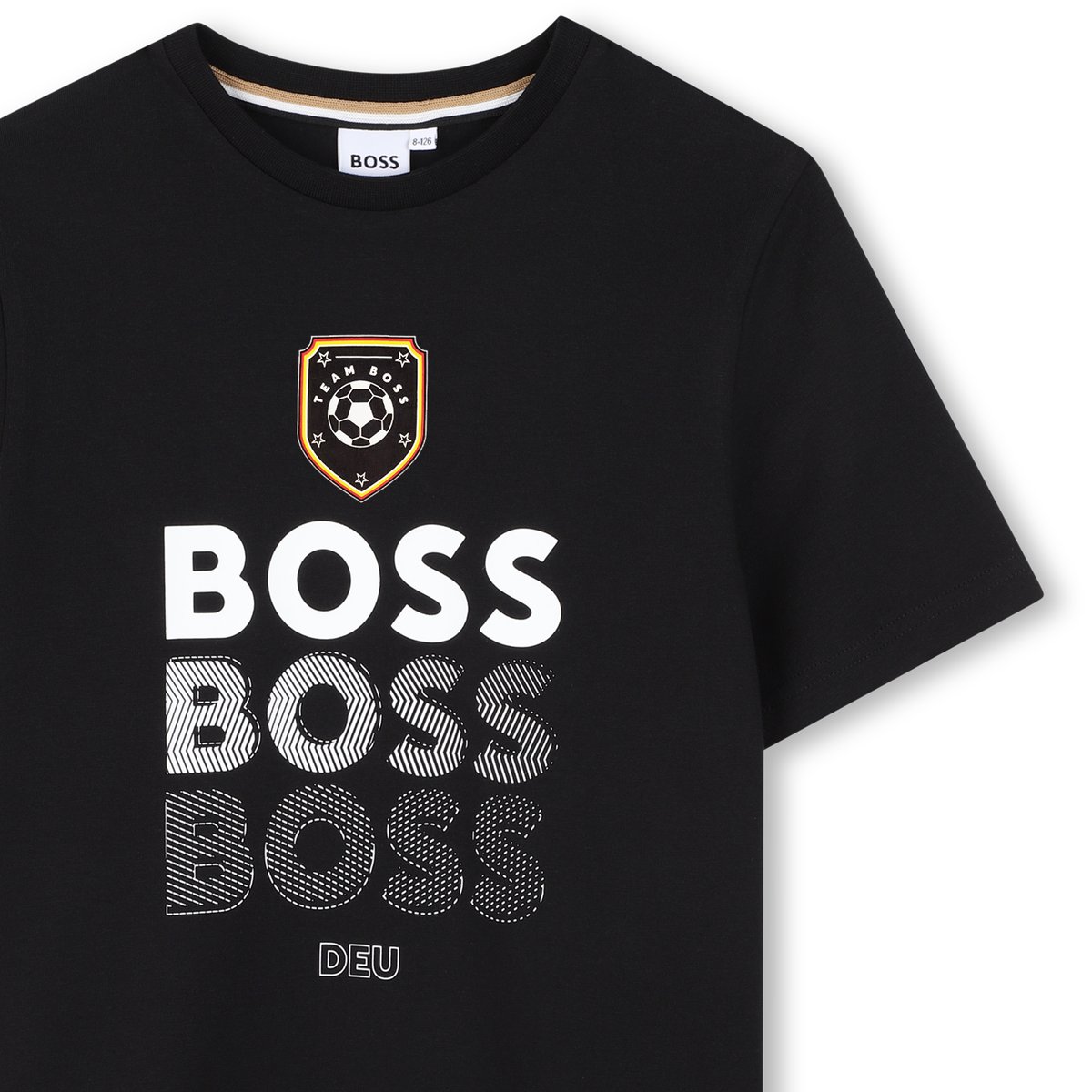 Tee-shirt manches courtes black, BOSS KIDSWEAR