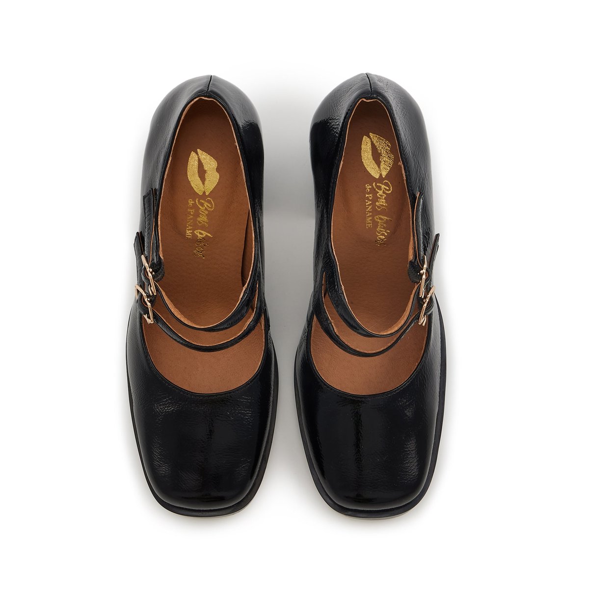 Babies Alex Cuir Brillant noir, BONS BAISERS