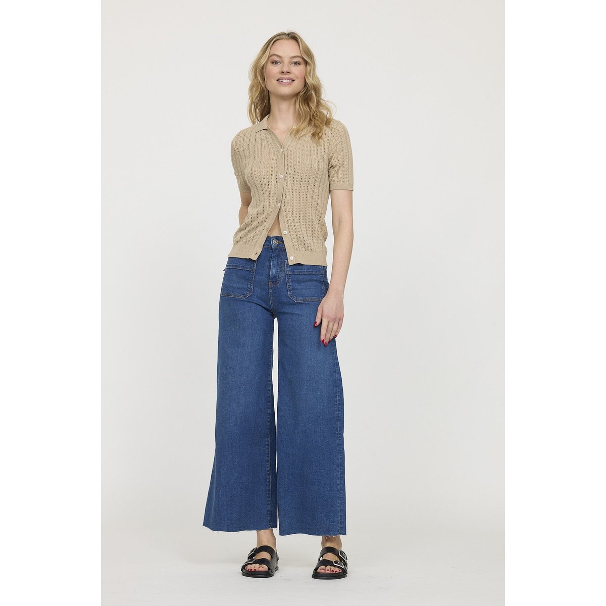 Polo manches courtes coton slim BAMI beige, LEE COOPER