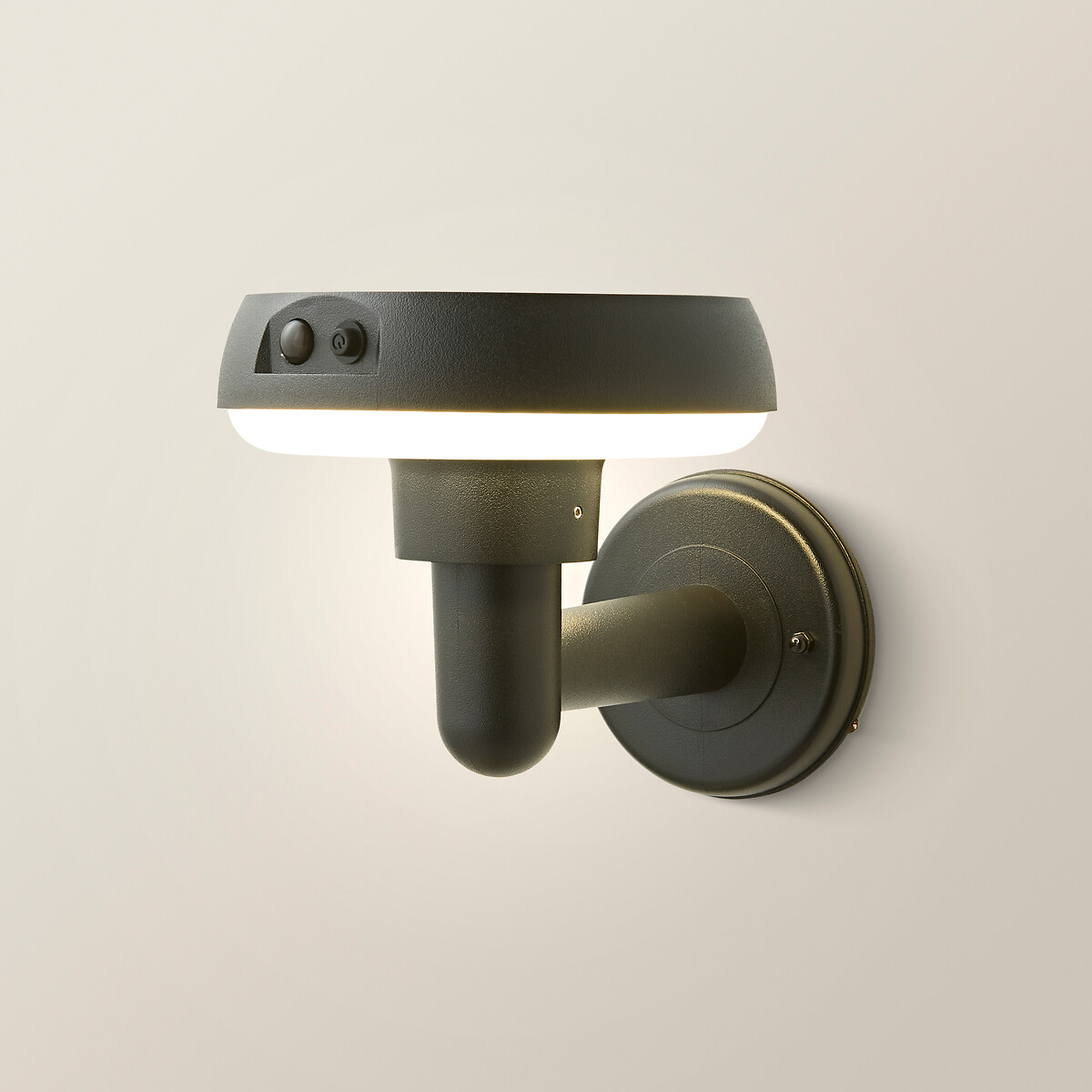 Outdoor Contemporary LED Solar Wall Light black, SO'HOME