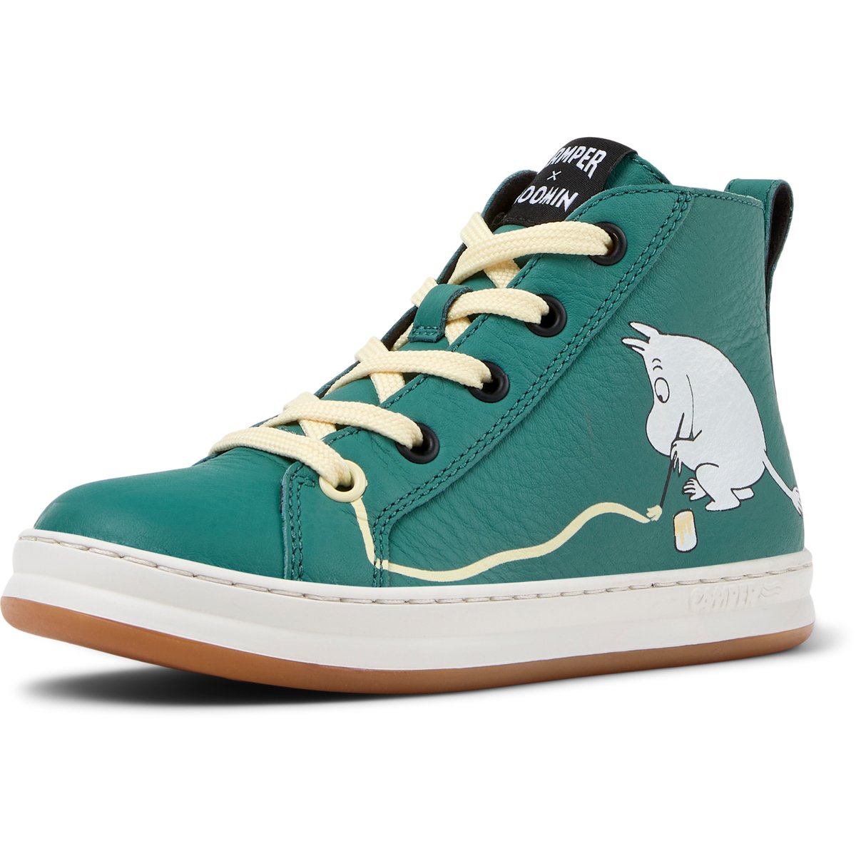 Baskets Cuir BY MOOMIN vert moyen, CAMPER