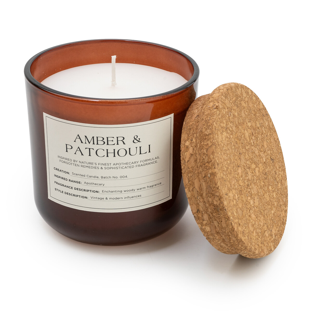 Apothecary Amber & Patchouli Jar Candle amber, SO'HOME