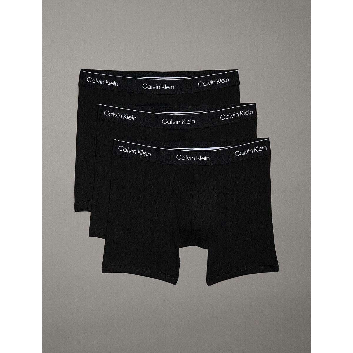 Lot de 3 boxers Icon Cotton Stretch noir + noir + noir, CALVIN KLEIN UNDERWEAR
