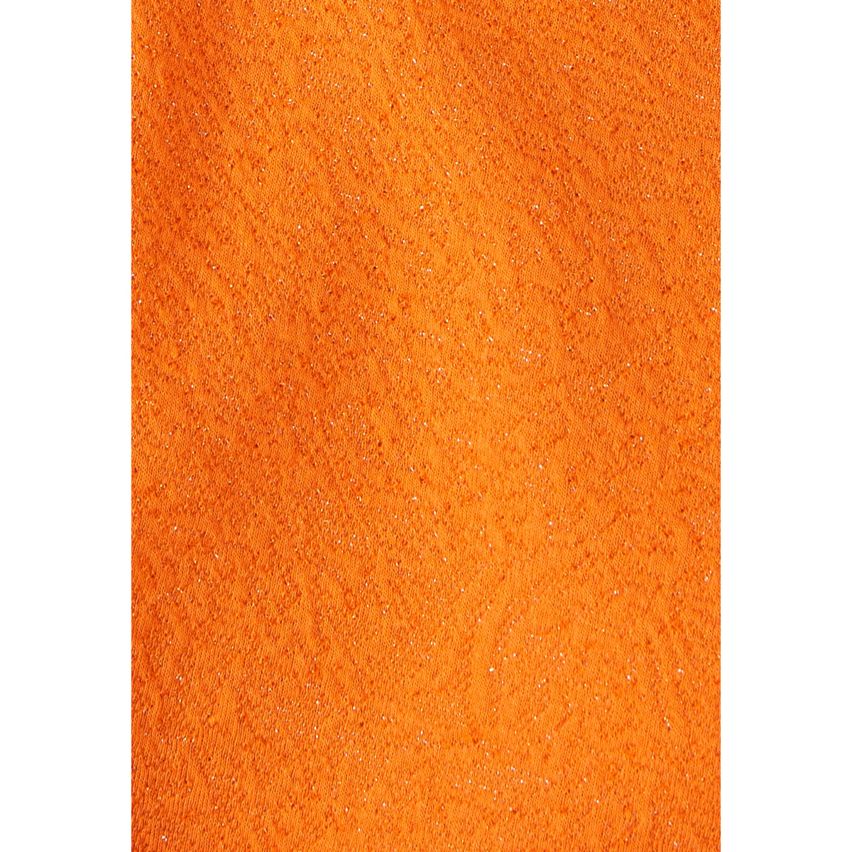 Tee-shirt en maille jacquard avec fil brillant orange vif, DAMART
