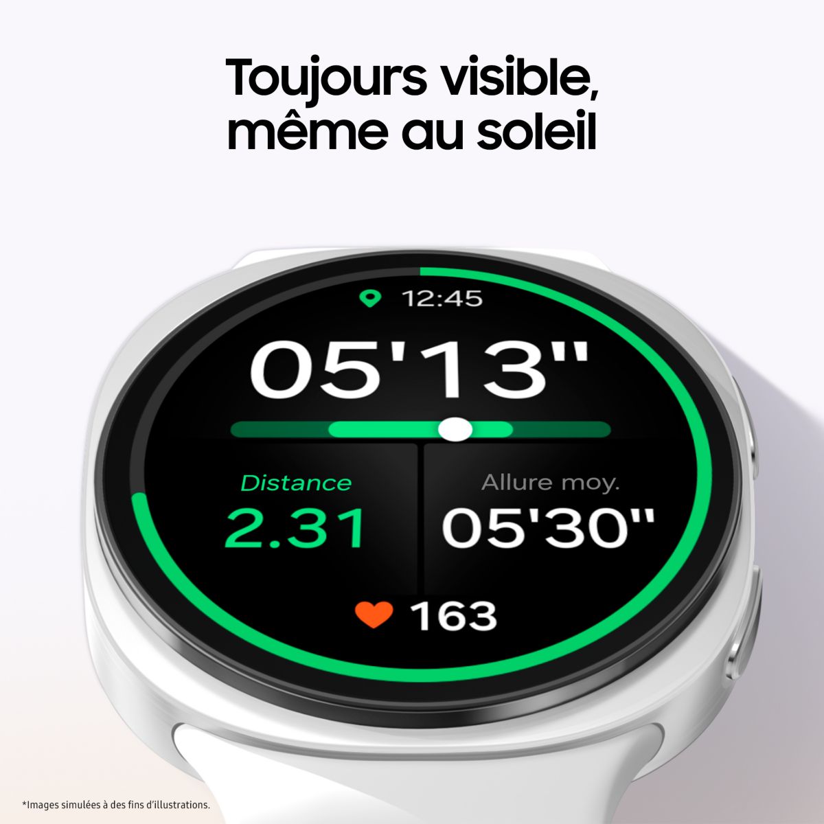 Montre connectée Galaxy Watch8 Argent 44mm 4G blanc, SAMSUNG