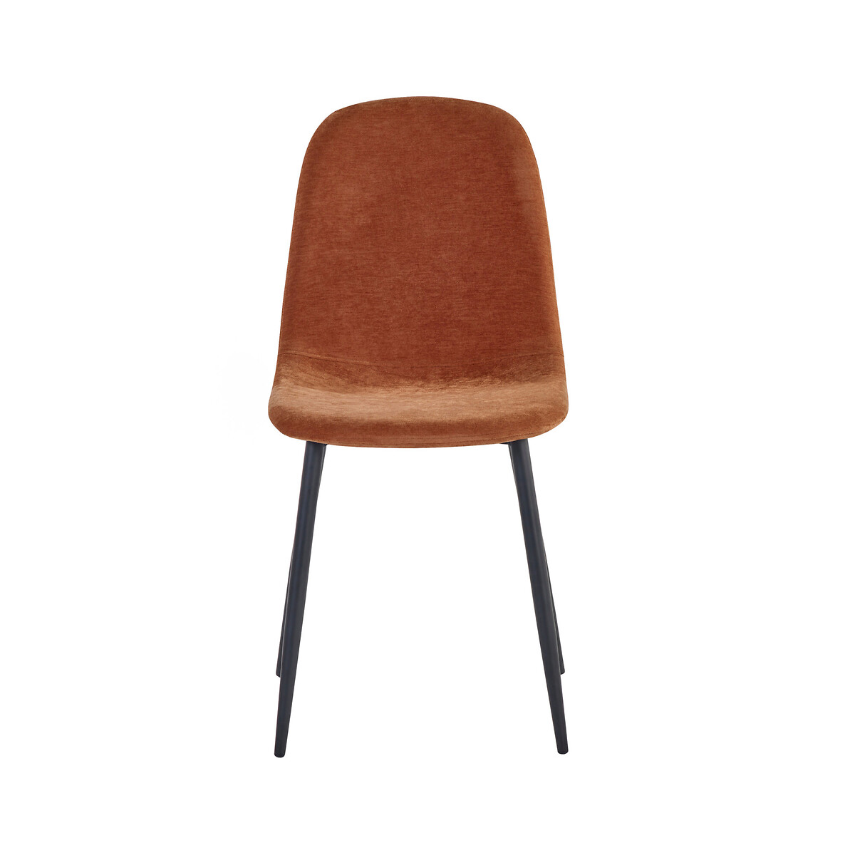 Set of 4 Lucia Chenille Upholstered Dining Chairs terracotta, SO'HOME