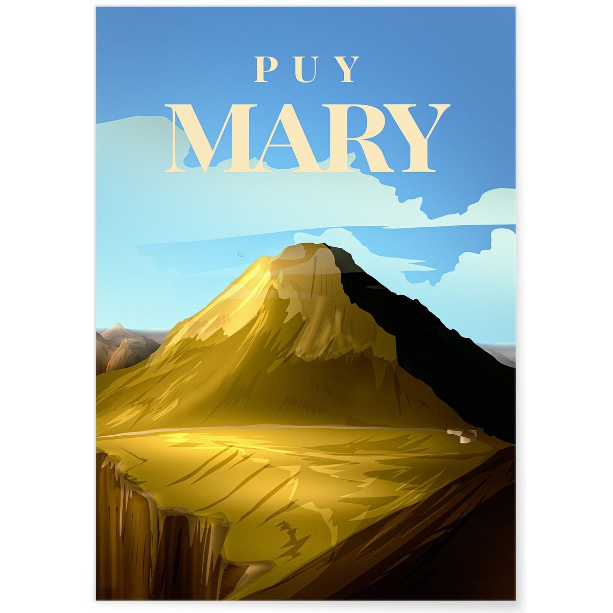 Affiche ville Puy Mary blanc, L'AFFICHERIE