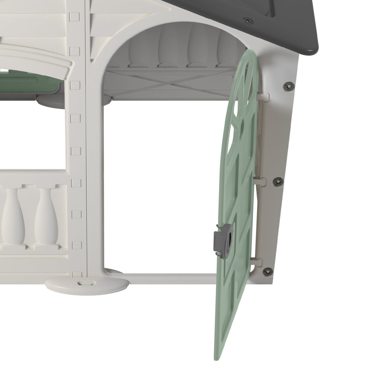 Maisonnette cabane SNOWDRIFT blanc crème - gris - vert sauge, TP TOYS