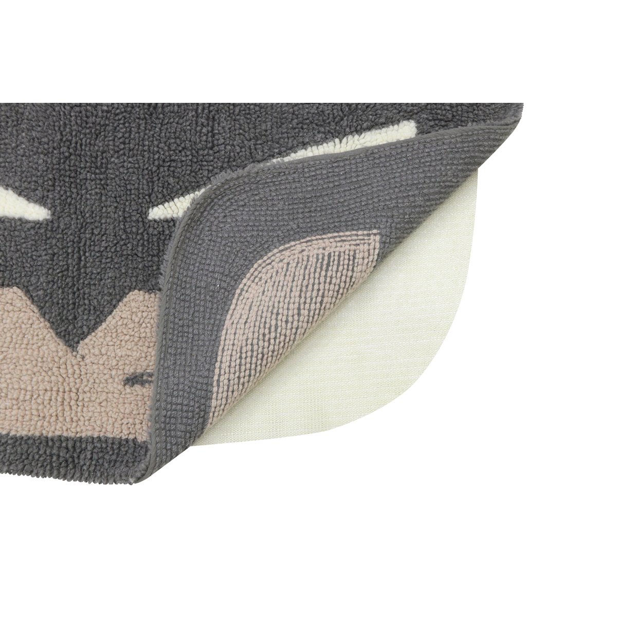 Tapis en laine BatBoy EDGAR PLANS noir, LORENA CANALS