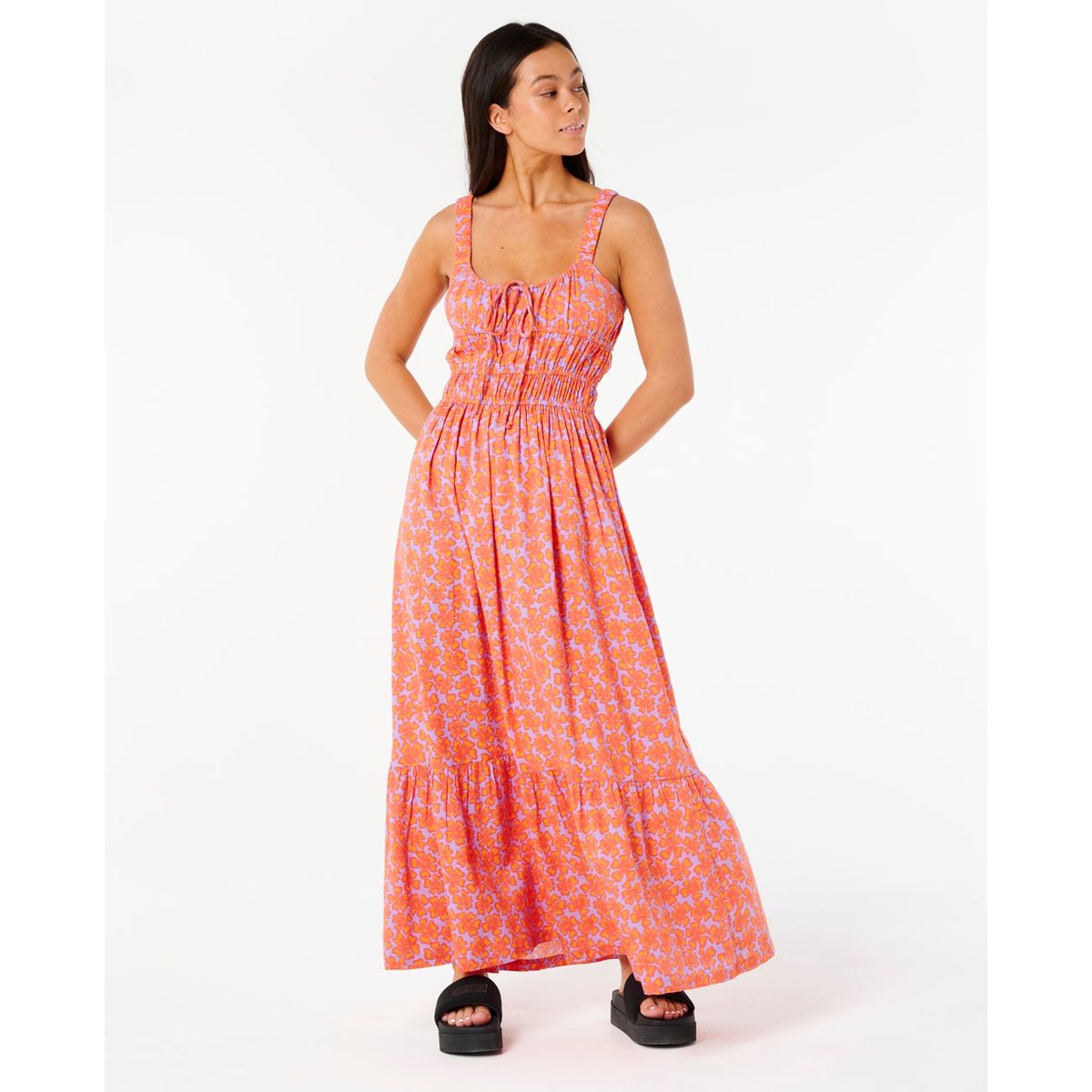 Robe NEON ISLES MAXI DRESS rose, RIP CURL