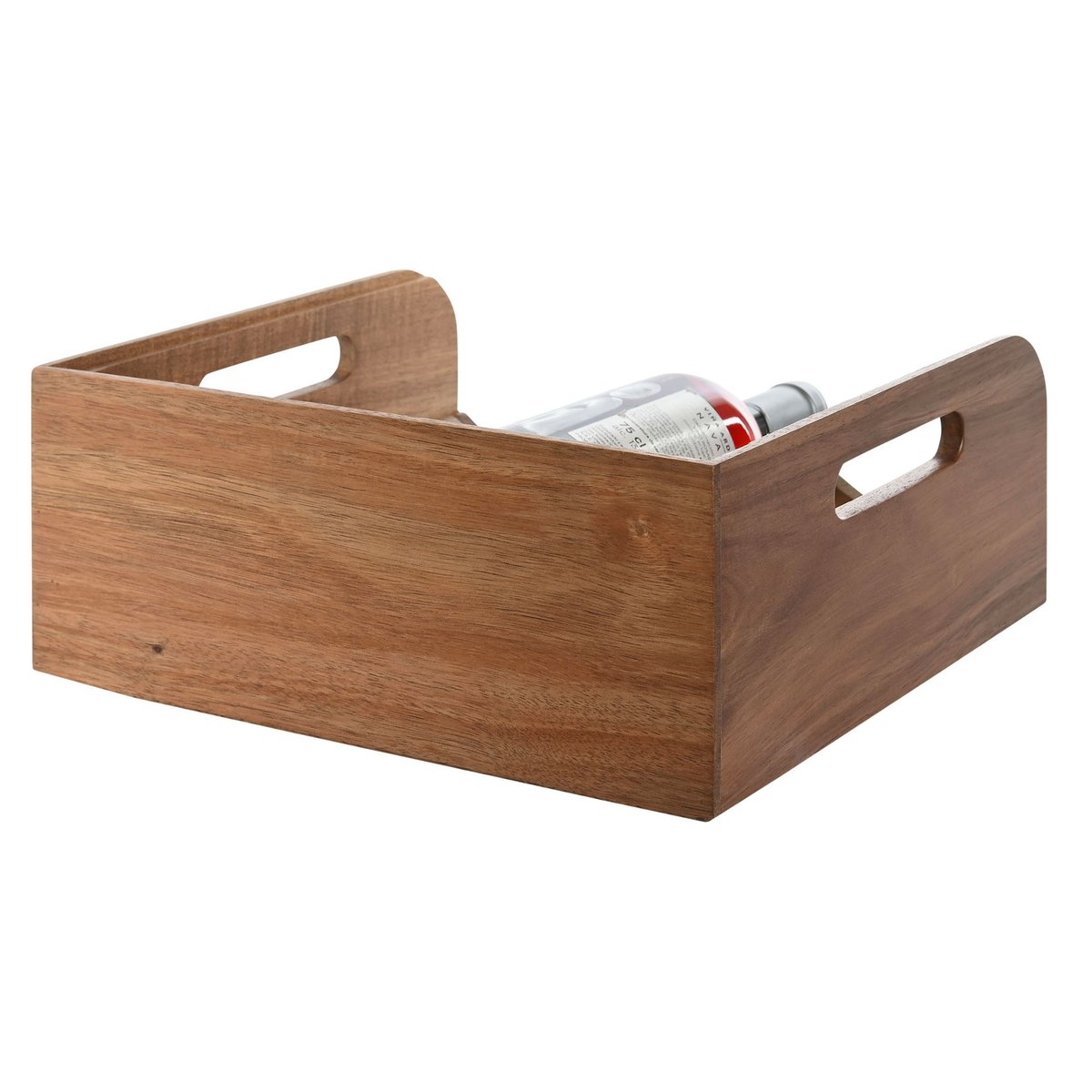 Porte bouteilles en bois d'acacia empilable 29x26x12cm bois, WADIGA