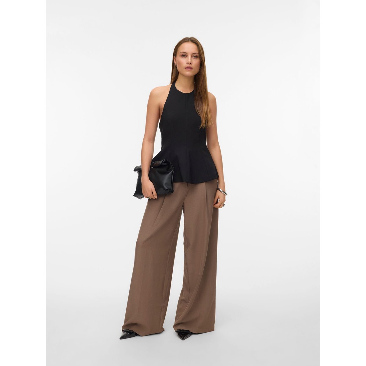 Top Peplum noire - black, VERO MODA