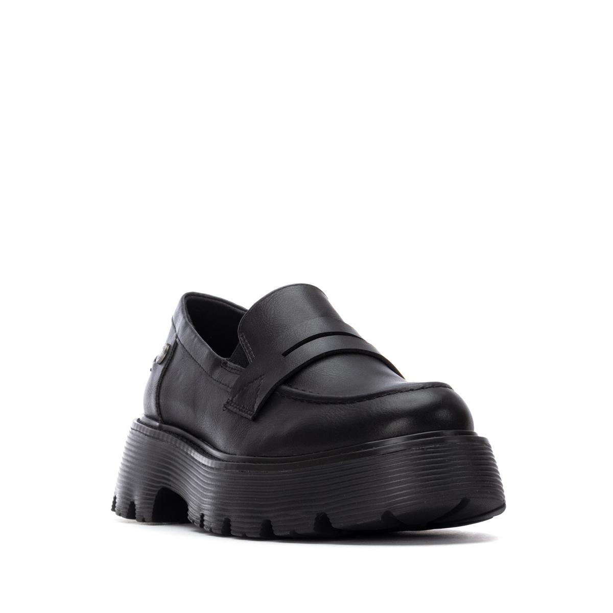 Chaussure Mocassin Plaine Décontractée noir, REFRESH