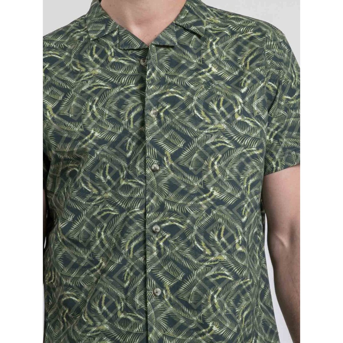 Chemise Manches Courtes Motifs Diltonik kaki, RITCHIE