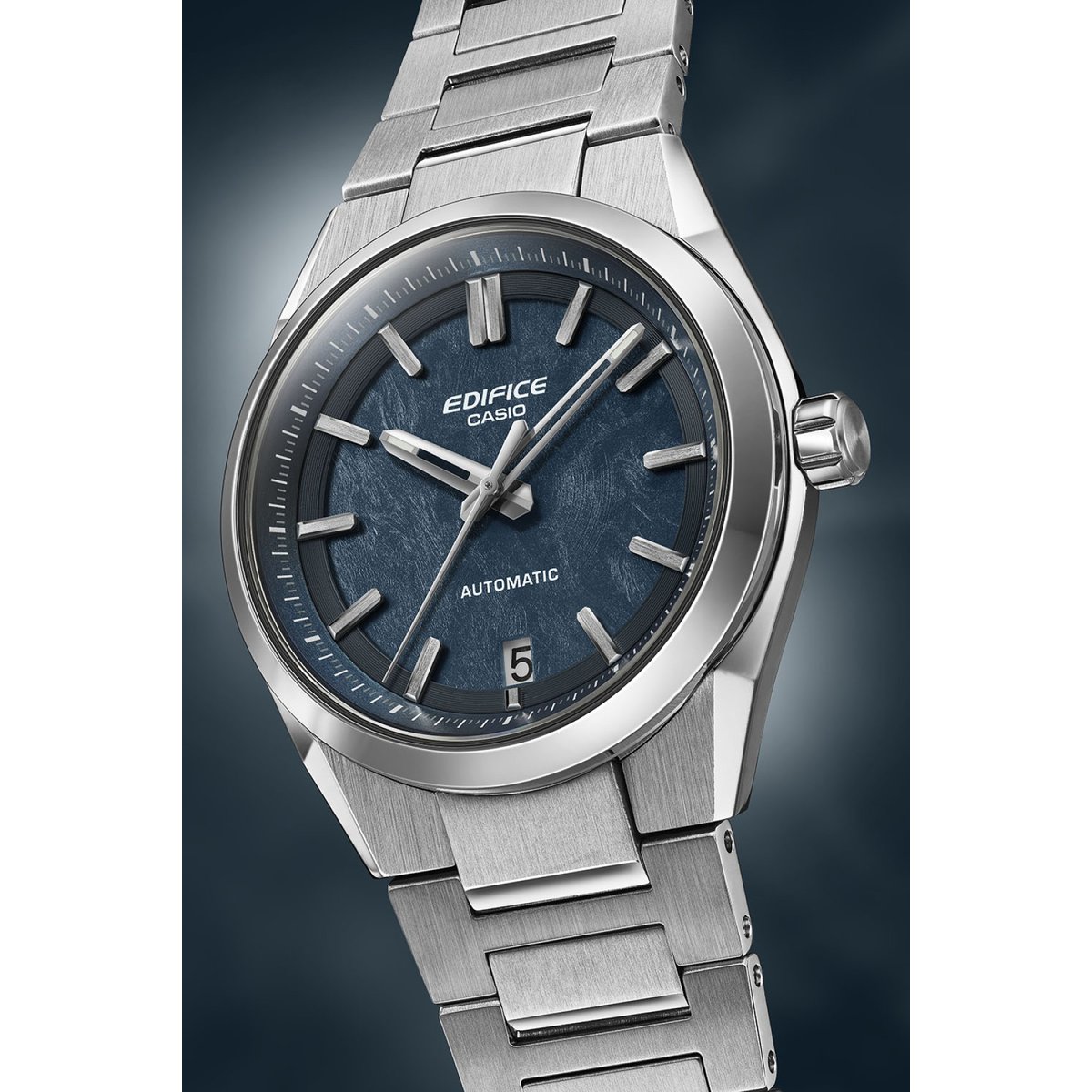 Montre Analogique EDIFICE argenté bleu argenté, CASIO