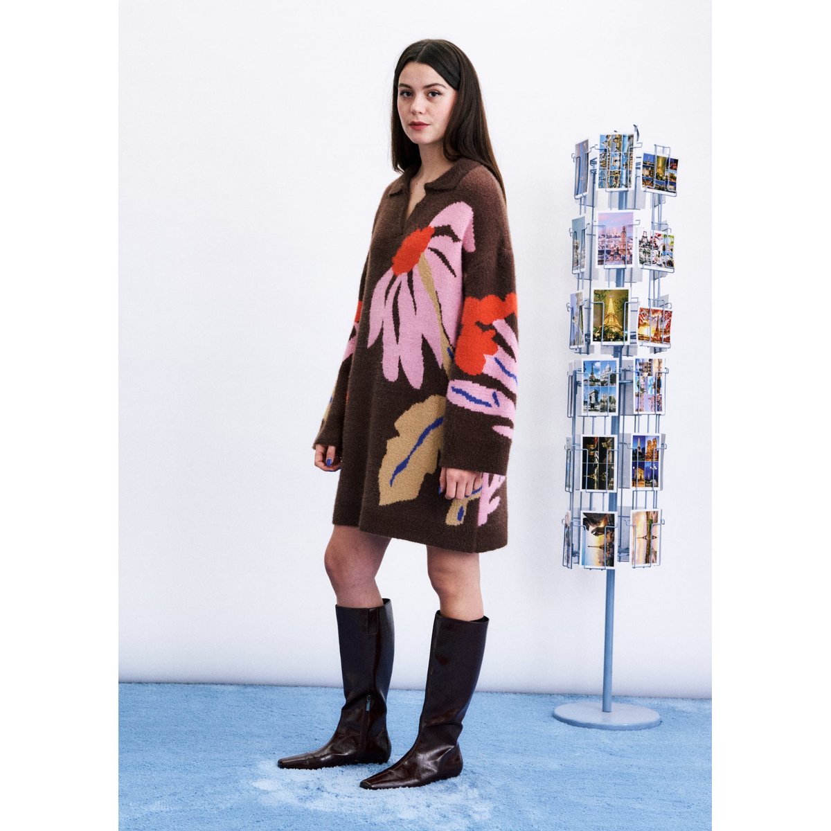 Robe Kodo longue KODO marron chocolat, FRNCH