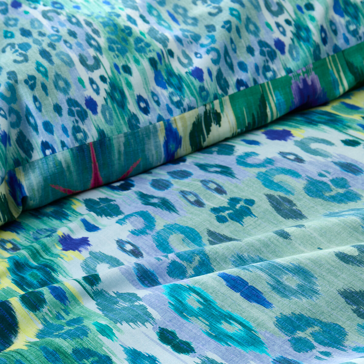 Ikat 200 Thread Count Cotton Sateen Duvet Cover And Pillowcase Set blue, MATTHEW WILLIAMSON