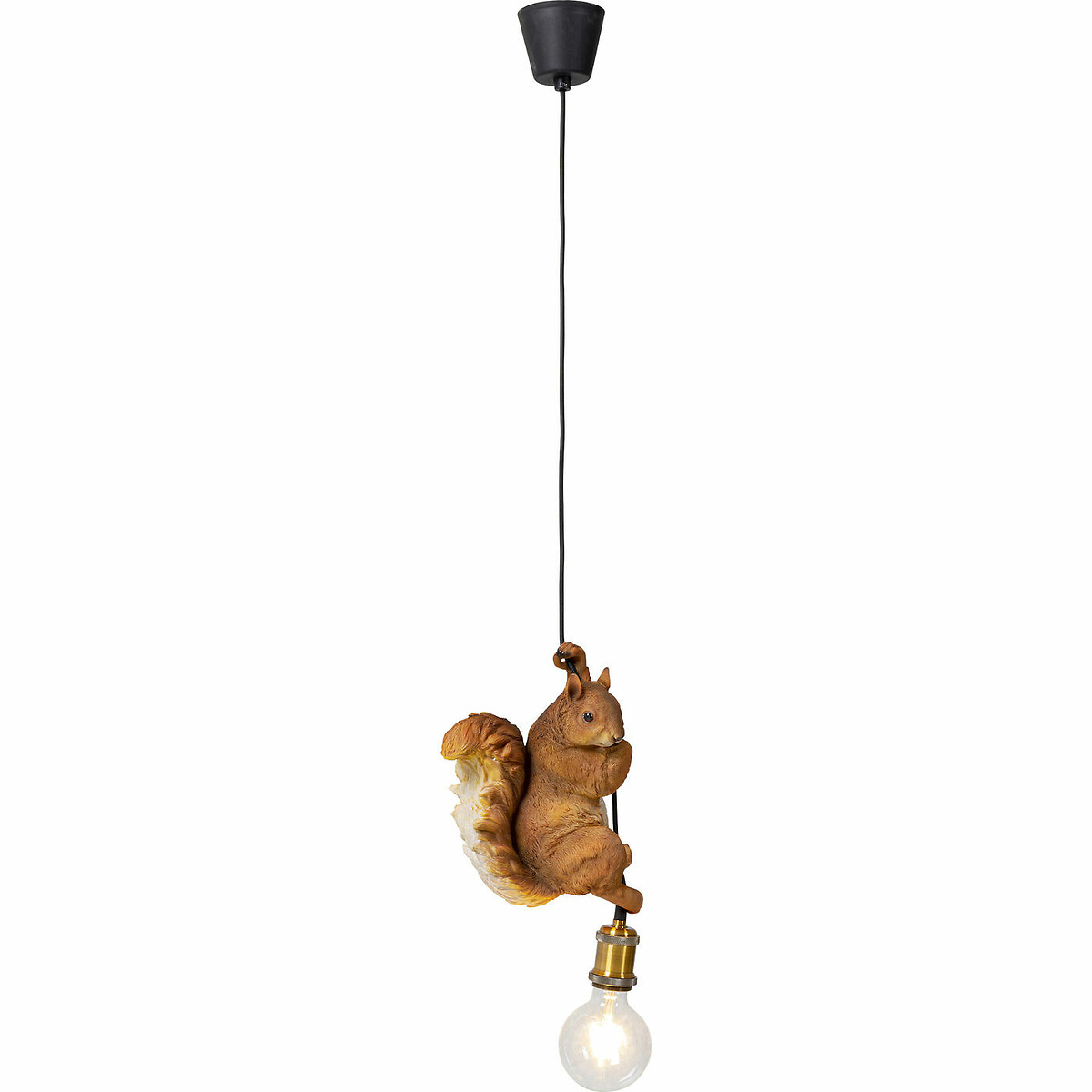 Pendant Lamp Animal Squirrel 20cm brown, KARE DESIGN