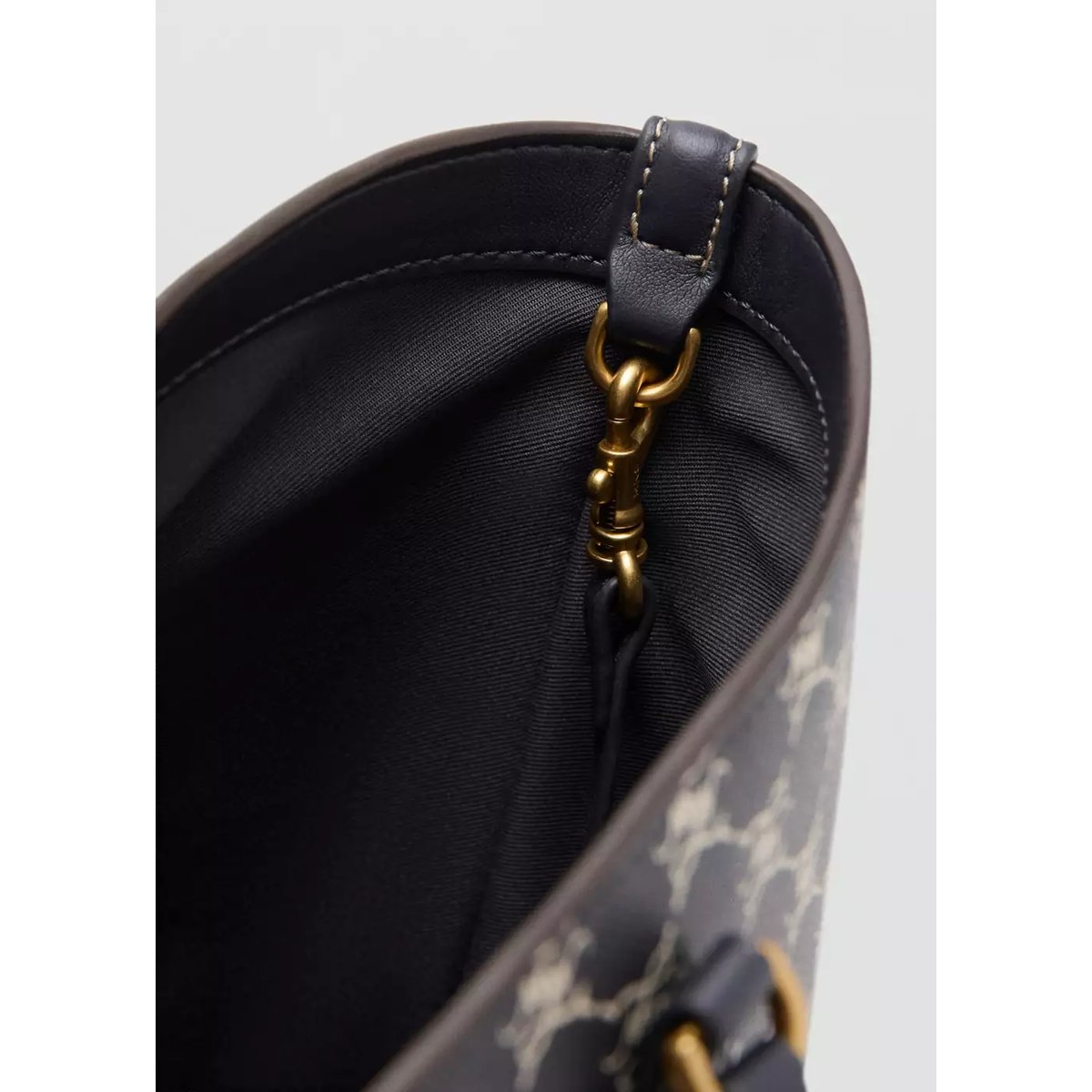 Sac cabas imprimé logo bleu marine, MANGO