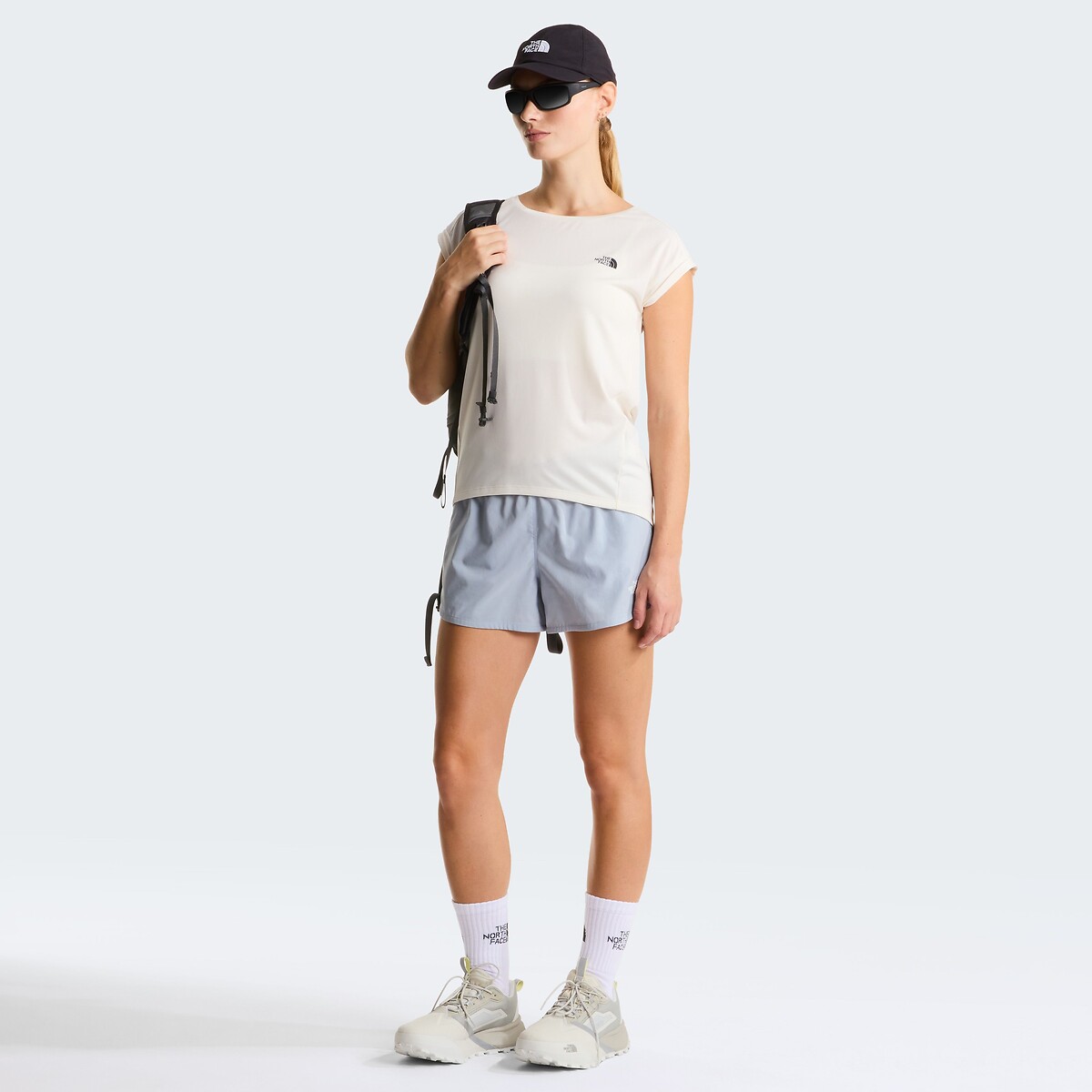 T-shirt de sport manches courtes Tanken ecru, THE NORTH FACE