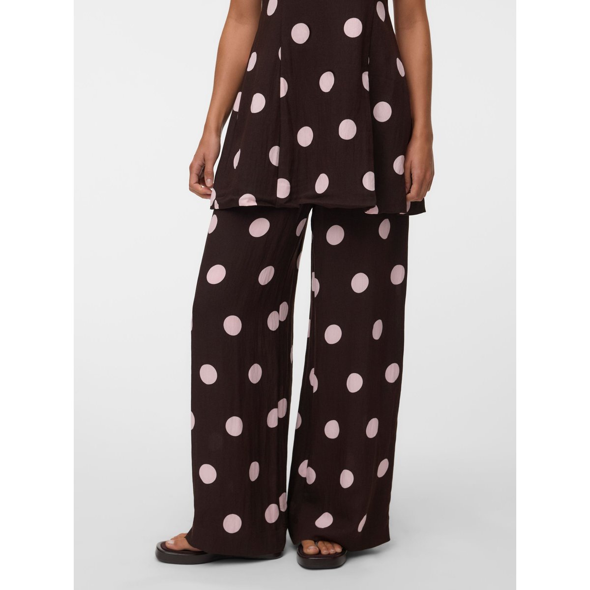 Pantalon À Jambe Large marron - chocolate torte 1, VERO MODA