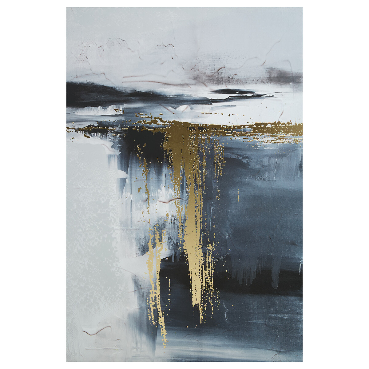 143 x 103cm Oil Paint Abstract Wall Art black, FIFTY FIVE SOUTH