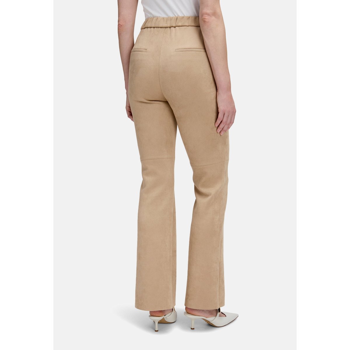 Pantalon à enfiler coupe slim fit beige, BETTY BARCLAY