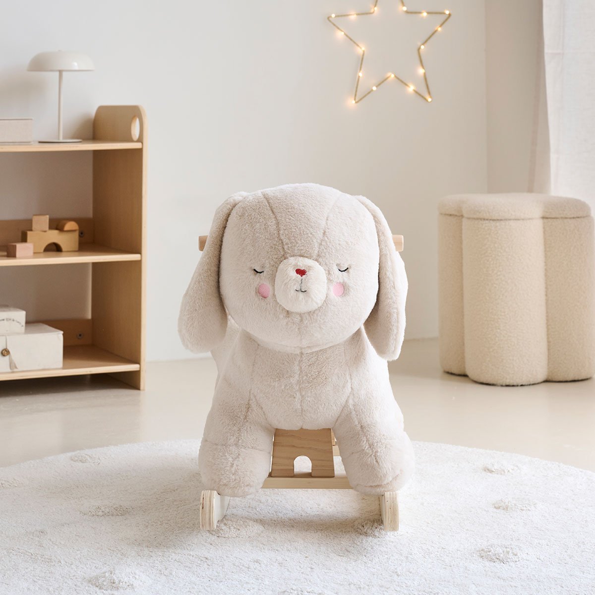 Cheval à bascule lapi beige, PETITE AMELIE
