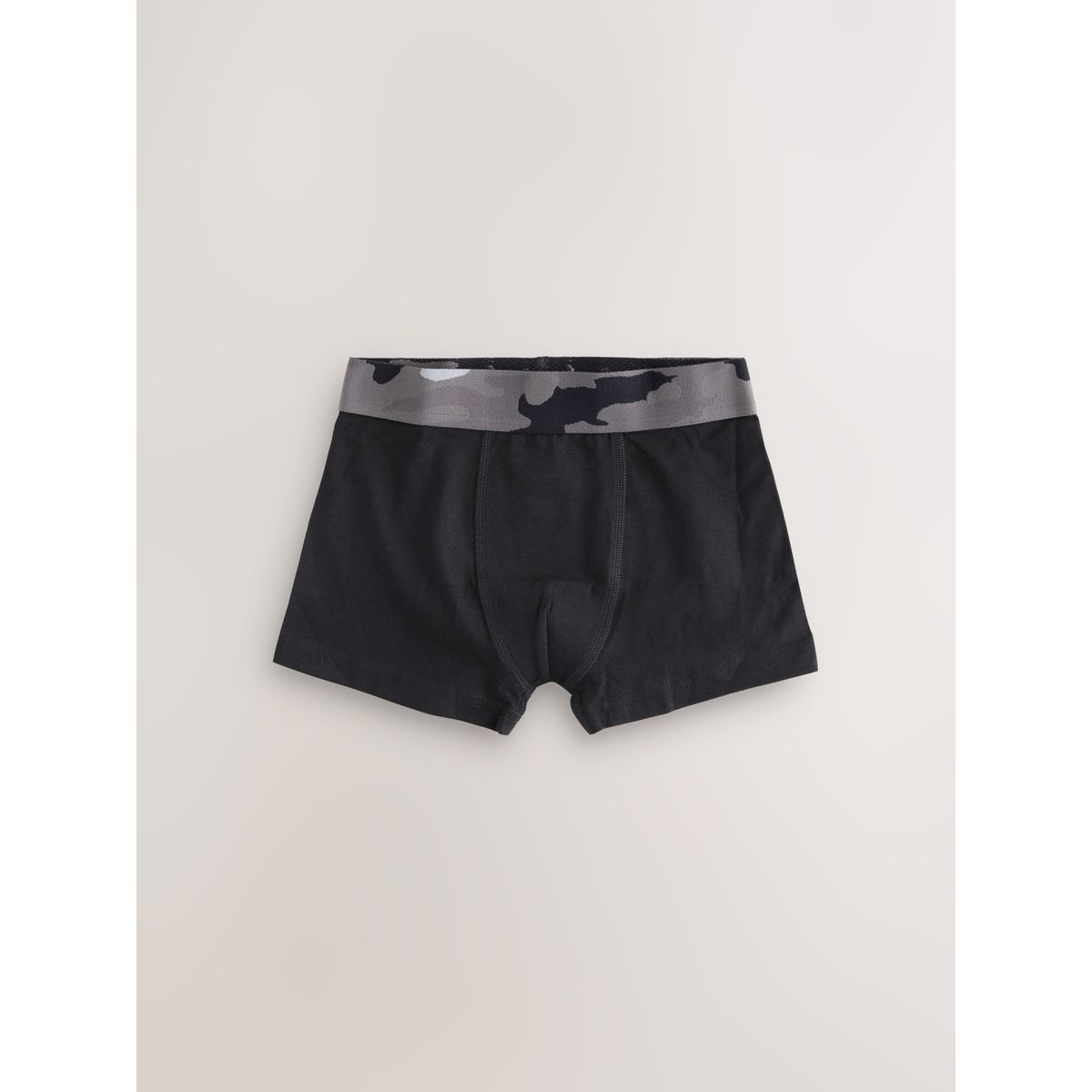 Boxer, lot de 5 noir avec ceinture camouflage, NEXT