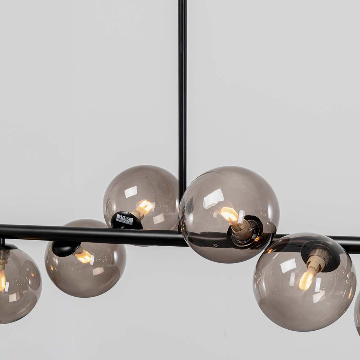 Suspension en verre et acier, SCALA BALLS noir, KARE DESIGN