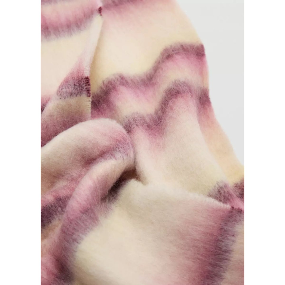 Écharpe à rayures et bords frangés rose, MANGO TEEN