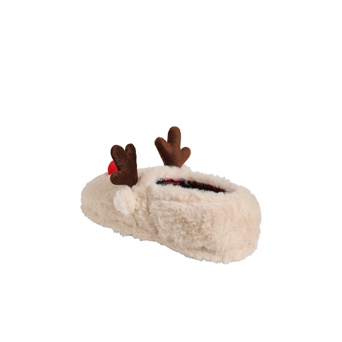 Chaussons de Noël pour la famille beige clair, VERTBAUDET