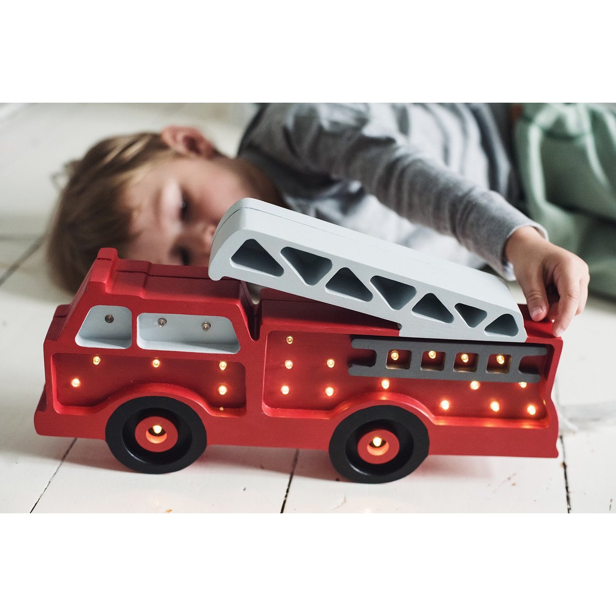 Lampe Veilleuse Camion de pompiers rouge, LITTLE LIGHTS