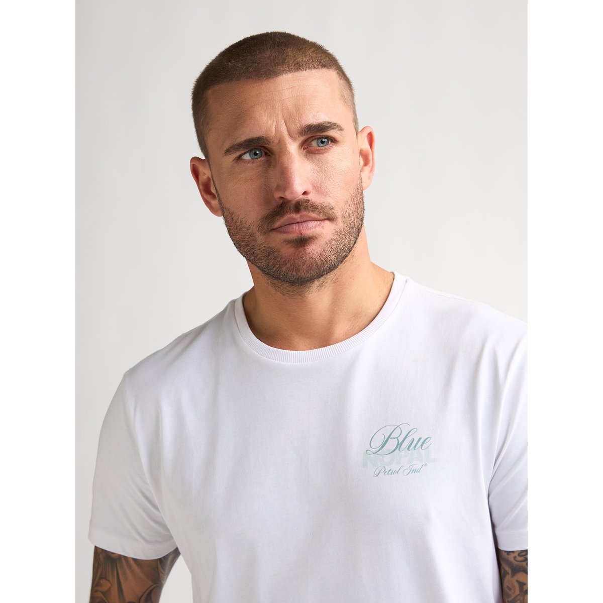 T-shirt imprimé dos volcán blanc bright white, PETROL INDUSTRIES