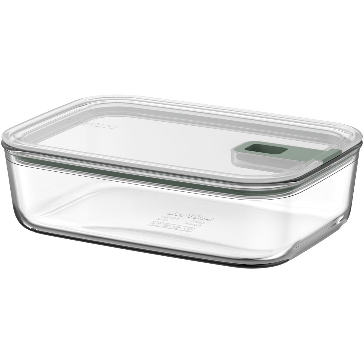 Boîte hermétique hermétique  en verre  easyclip 2.0 1500 couleur unique, ROSTI MEPAL