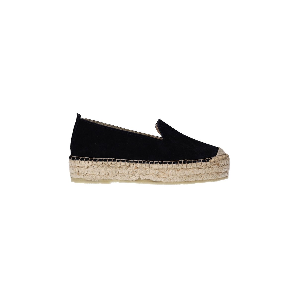 Espadrilles en daim noir, SACHA