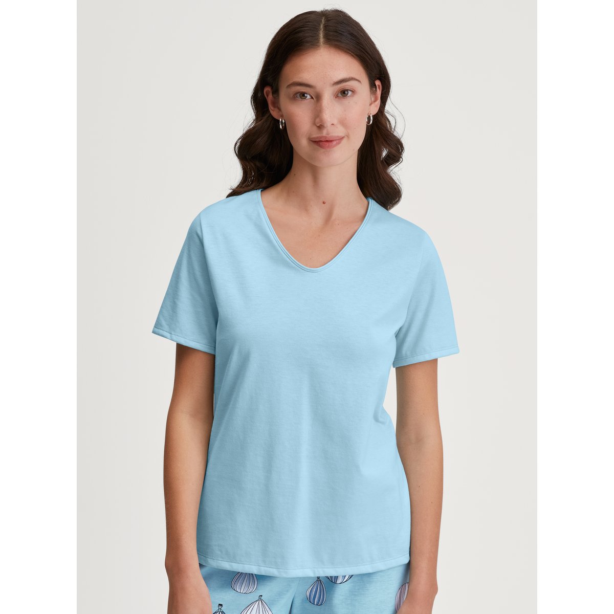 T-Shirt manches courtes Coton FAVOURITES OCEAN bleu cascade, CALIDA