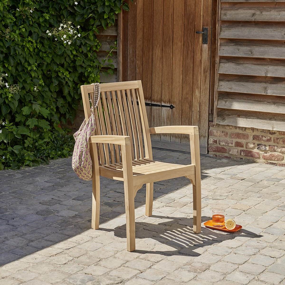 Fauteuil de jardin en teck massif  MALTE naturel, BERAH GETAH