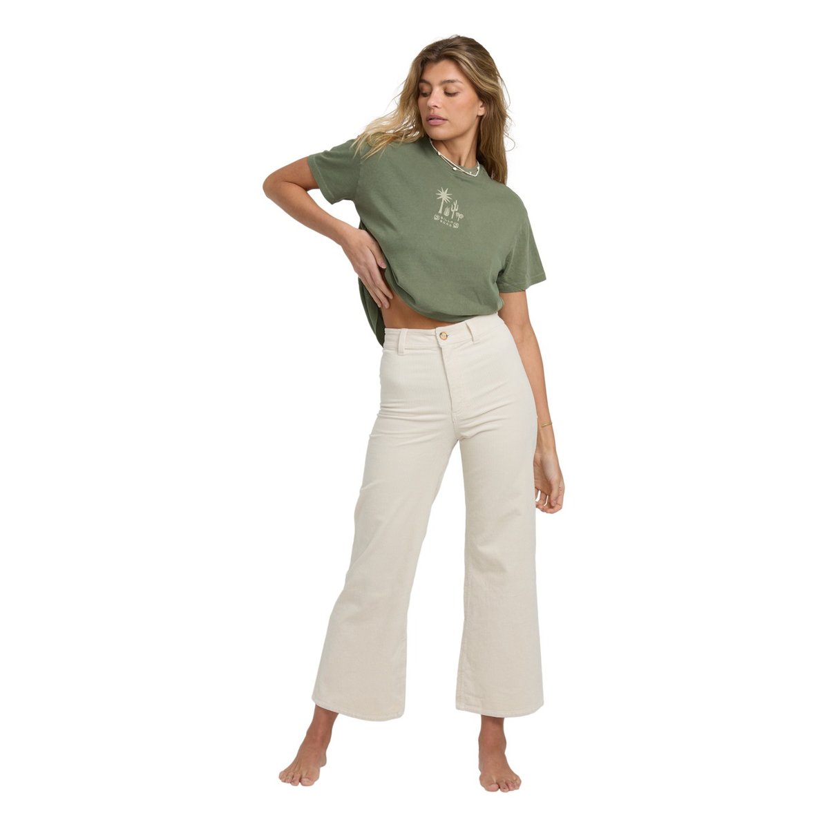 Pantalon en velours FREE FALL blanc whitecap, BILLABONG