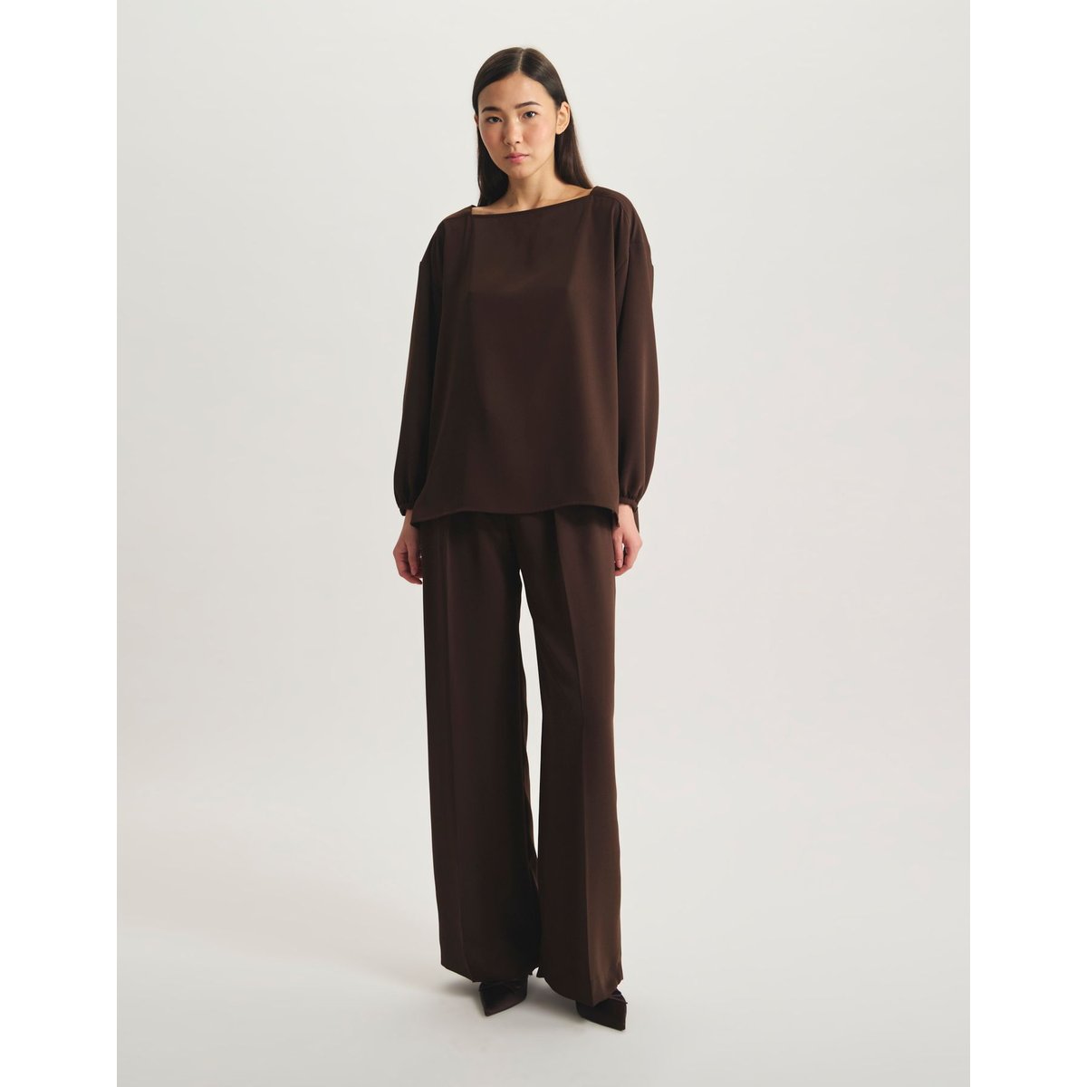 Top Sea fluide marron, INES DE LA FRESSANGE PARIS