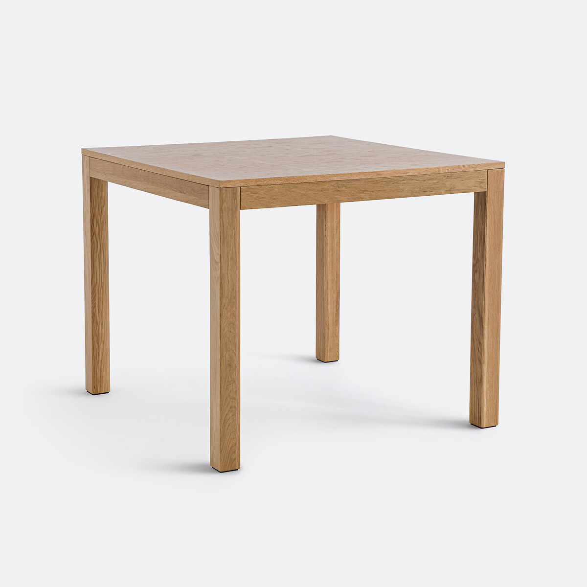 Table à manger, carrée, bords droits, en chêne et plaqué, 2 à 4 couverts, NUSSO coloris chêne, LA REDOUTE INTERIEURS